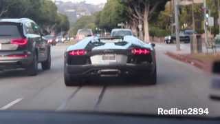 preview picture of video '2014 Lamborghini Aventador Roadster Loud and Fast Accelerations in Beverly Hills, CA!'