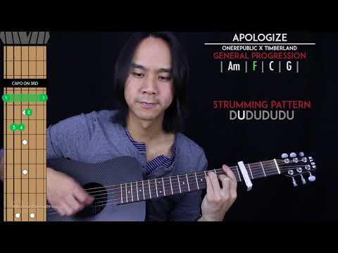 Apologize Guitar Cover Acoustic - OneRepublic 🎸 |Tabs + Chords|
