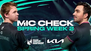 Le Mic Check de la semaine 2 du LEC spring Split 2022