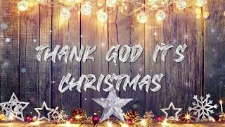 Queen - Thank God It&#39;s Christmas (Lyrics video)
