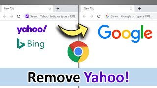 How to Change Yahoo to Google in Chrome | Remove Yahoo search engine from chrome