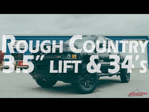 2018 8 Lug Chevy Silverado 2500 gets a 3.5\" Rough Country Lift kit!