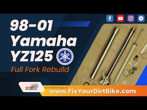 98-01 Yamaha YZ125 Forks Rebuild with Torque Specs | Fix Your Dirt Bike #yz125 #dirtbike