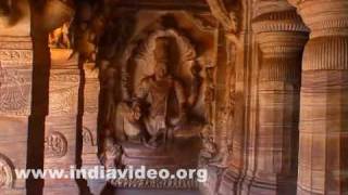 Jain cave among Badami caves in Karnataka