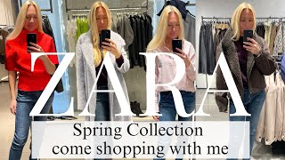 ZARA SPRING SHOPPING HAUL TRY ON COME SHOPPING WITH ME TO ZARA