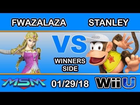 MSM 131 - fwazalaza (Zelda) Vs. Stanley (Diddy Kong) Winners Side - Smash 4