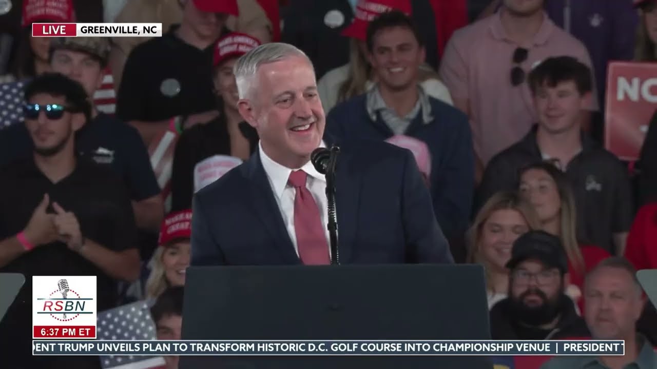 FULL SPEECH: Michael Whatley speaks at Trump Rally in Greenville, NC - 10/20/2026