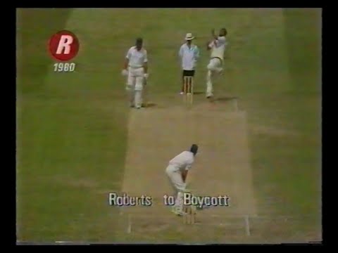 ENGLAND v WEST INDIES 1st TEST MATCH DAY 4 TRENT BRIDGE JUNE 9 1980 (INCOMPLETE) GEOFFREY BOYCOTT