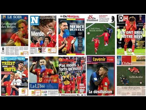 "Tristes mais fiers", "Merde", "Diable, c'était bien" : la presse belge remercie les Diables Rouges