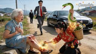 Niña mendiga salva a anciana mordida por serpiente con hierba mágica—¡es Abuela de CEO!Vida cambia!
