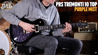 Video thumbnail for No Talking...Just Tones | PRS Tremonti - Stoptail / 10 Top - Purple Mist by Peach Guitars