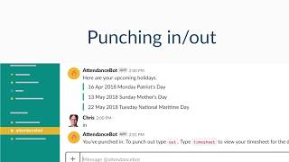 AttendanceBot video