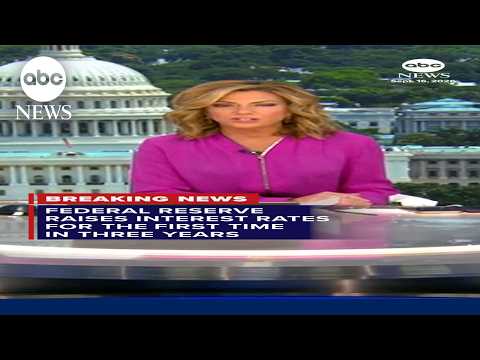 Federal Reserve raises interest rates for the 1st time since 2023