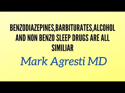 Benzodiazepines, Barbiturates, Alcohol and Non-Benzodiazepine Sedative Hypnotics | Mark Agresti