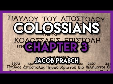 Colossians Chapter 3 - Zoom Bible Study and Q&A With Jacob Prasch