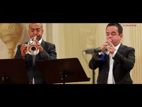 園芸 巻きひげのあるビニョーネ、オレンジのビニョーネ、バージニアのトランペット