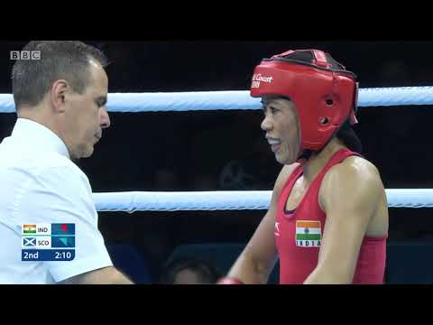 MC Mary Kom Vs. Megan Gordon 48kg Commonwealth Games Quarter Final