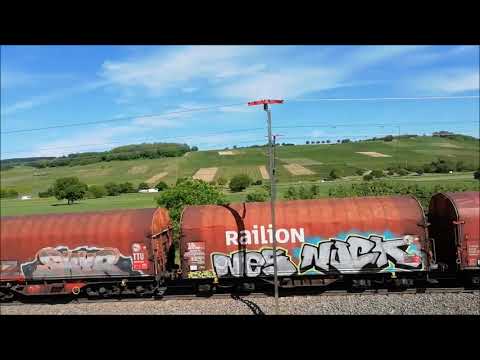 Rheintalbahn (Deutschland, Allemagne, Germany) Schliengen 8-06-19 ( part 2)