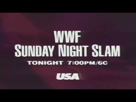 WWF Sunday Night Slam Promo 1995 (Lex Luger vs Tatanka - Steel Cage Match)