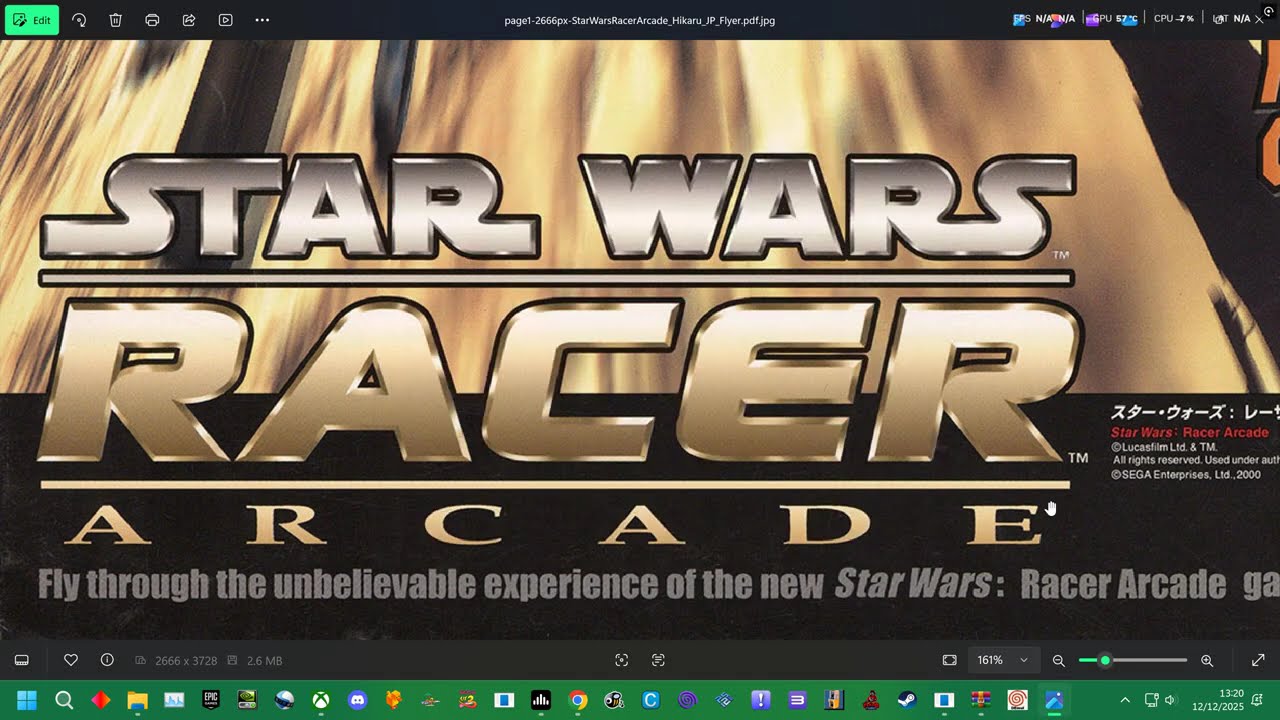 STAR WARS RACER ARCADE - SECRET CHARACTER 1 = BEN QUADRINAROS - DEMUL 0.7 - 2025 UK ARCADES 4K