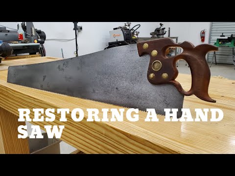 Restoring An Old Hand Saw (Hand Tool Woodworking)