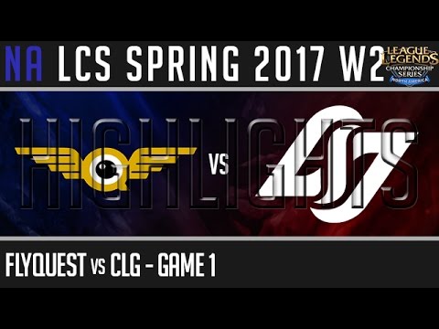 FLY vs CLG Highlights Game 1 - NA LCS W2D1 Spring 2017 - FlyQuest vs CLG G1