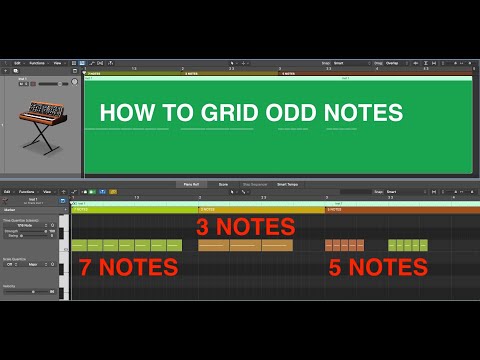 LOGIC PRO - HOW TO GRID ODD NOTES AND CREATE CUSTOM GROOVE QUANTIZATION