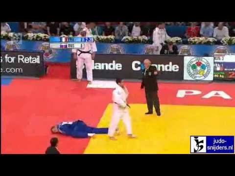 Judo 2011 World Championships Teams Paris: Denisov (RUS) - Buffet (FRA) [-90kg]