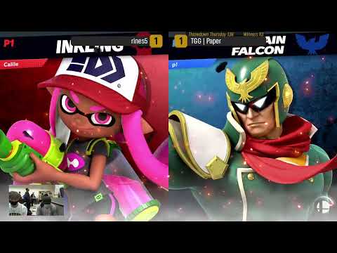 Throwdown Thursday 136 - Winners Round 3 - Rines5 (Inkling) vs TGG | Paper (Captain Falcon)