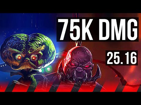 HEIMERDINGER vs SION (TOP) | 75k DMG | KR Master | 25.16