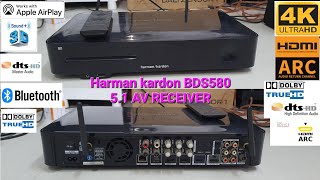 Harman kardon BDS580 5.1 AV RECEIVER Bluetooth HDMI ARC 4k USB Support
