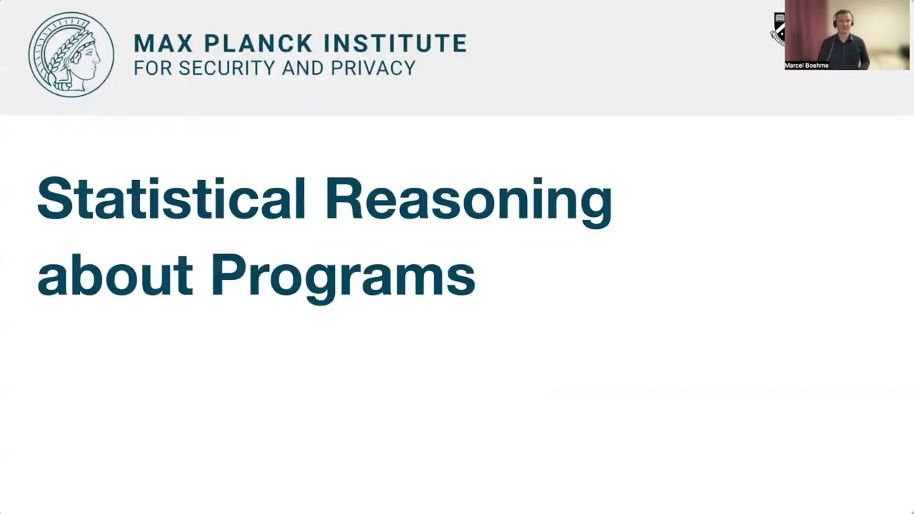 Statistical Reasoning about Programs