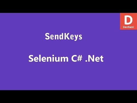 Selenium C SendKeys
