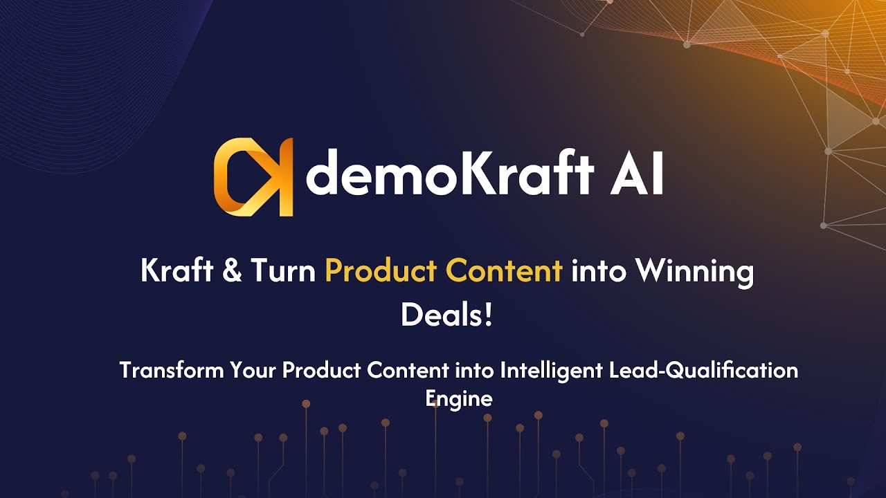 Demokraft AI demo video Demokraft AI demo video