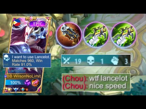 LANCELOT NEW META ONE SHOT BUILD + ULTRA FAST HAND SATISFYING COMBO 🔥 - SOLO RANKED GAMEPLAY!