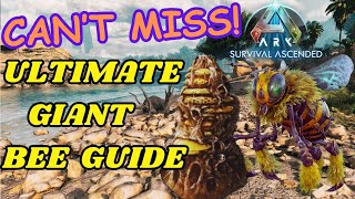 Giant Bee Taming & Honey Gathering Guide Ark: Survival Ascended