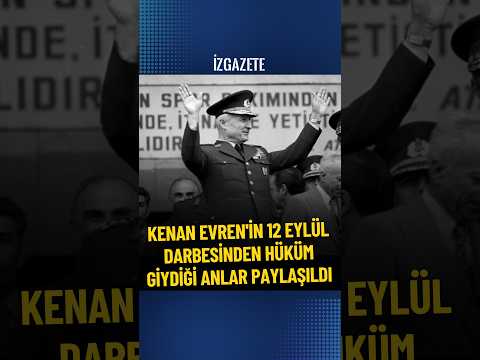 Kenan Evren'in 12 Eylül darbesinden hüküm giydiği anlar paylaşıldı #kenanevren #12eylül #haber