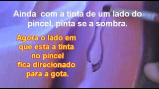 Como pintar uma gota escorrendo