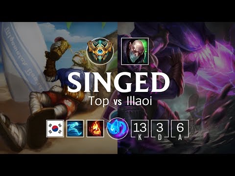 Singed Top vs Illaoi - KR Challenger Patch 8.9