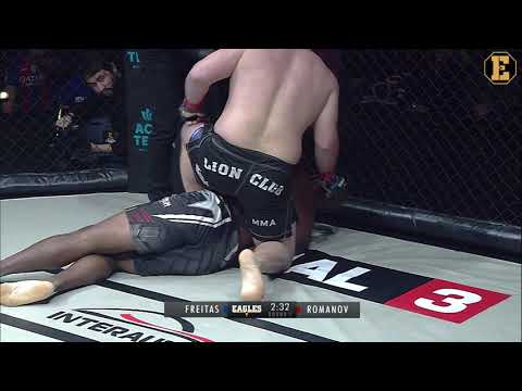 Eagles 11.  KO -  Submission .  Alexander Romanov vs Sergio Freitas.