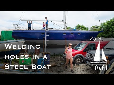 Welding Holes in the Hull and Fitting Anodes - Ep 15