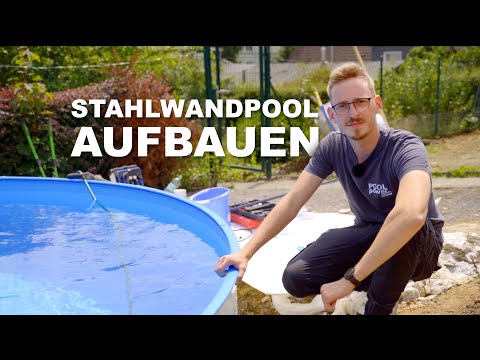Building a steel wall pool | Step-by-step instructions (round pool partially sunken)
