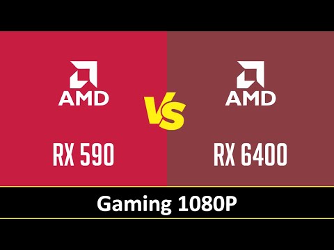 AMD Radeon RX 590 vs AMD Radeon RX 6400 - Gaming 1080P (Ryzen 9 5950X)