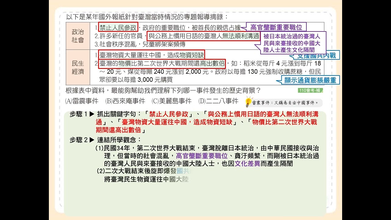 P.81 單元5 會考一點通1 第1題