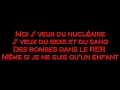 Saez~ J'veux du nucléaire ~ Paroles/Lyrics ...