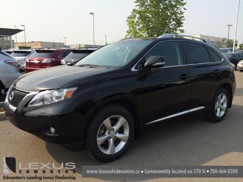 Lexus Certified Pre Owned Black 2011 RX 350 AWD Premium Package 1 Review - Stony Plain, Alberta