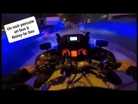 Un noir provoque un accident en percutant un bus à Noisy-le-sec en tentant d'échapper à la Police