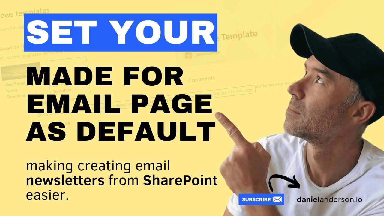 Make Email Newsletter Default on SharePoint Page