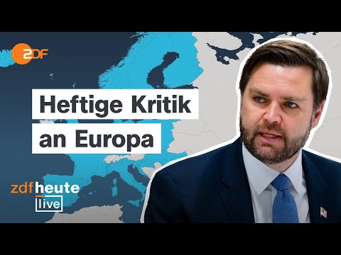 Video Thumbnail: US-Vizepräsidenten J.D. Vance auf Münchner Sicherheitskonferenz | Rede und Analyse bei ZDFheute live
