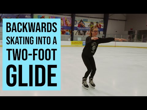 Adult 3 D Backwards Skating into a Two-Foot Glide #adultfigureskating